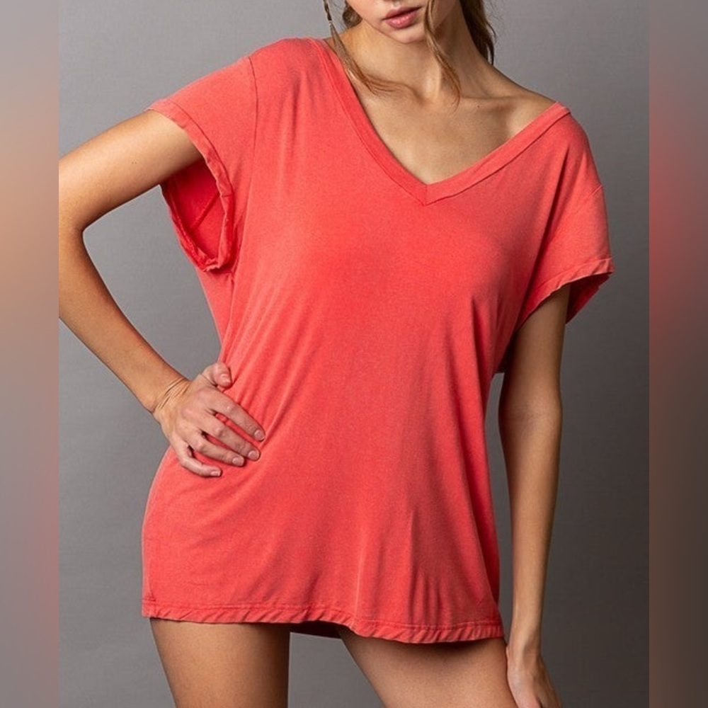POL Coral Short Sleeve Tee